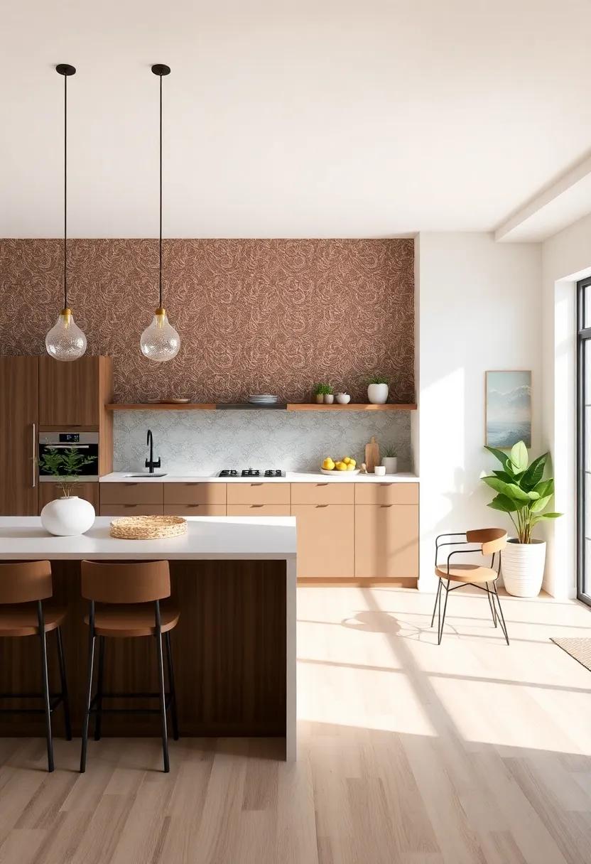 Create a Feature Wall: Use bold wallpaper or a unique paint color on one wall to inject personality and draw attention to key areas