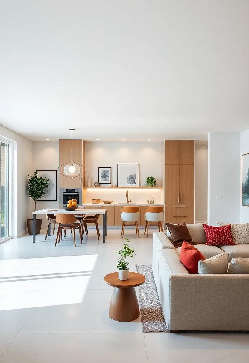 Mix Textures: Combine various textures, like smooth countertops with plush cushions, to create depth and interest in your design