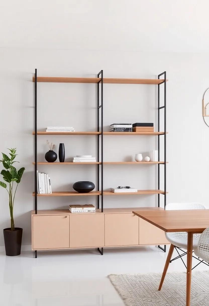 Sleek Modern Shelving: Minimalism Meets Functionality