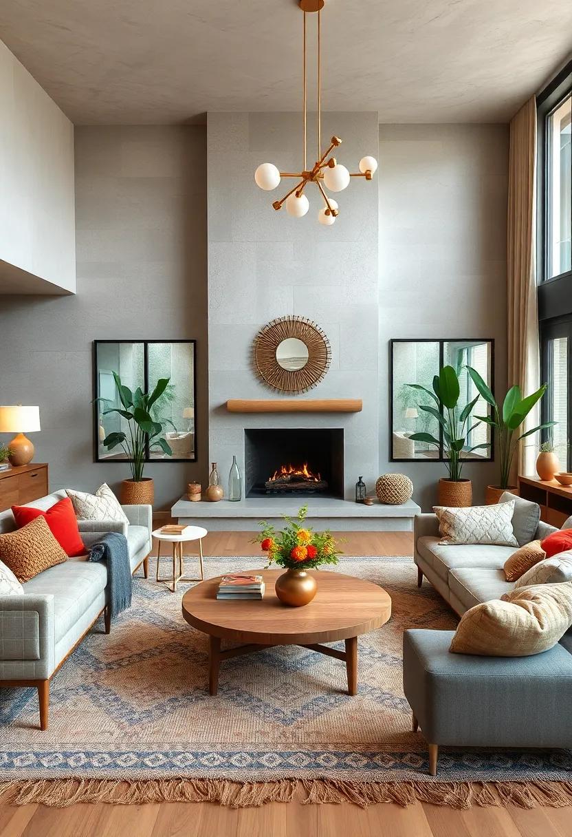 Create an Inviting ​Focal⁢ Point: Arrange furniture around a statement piece, such as a unique coffee table or a well-designed fireplace