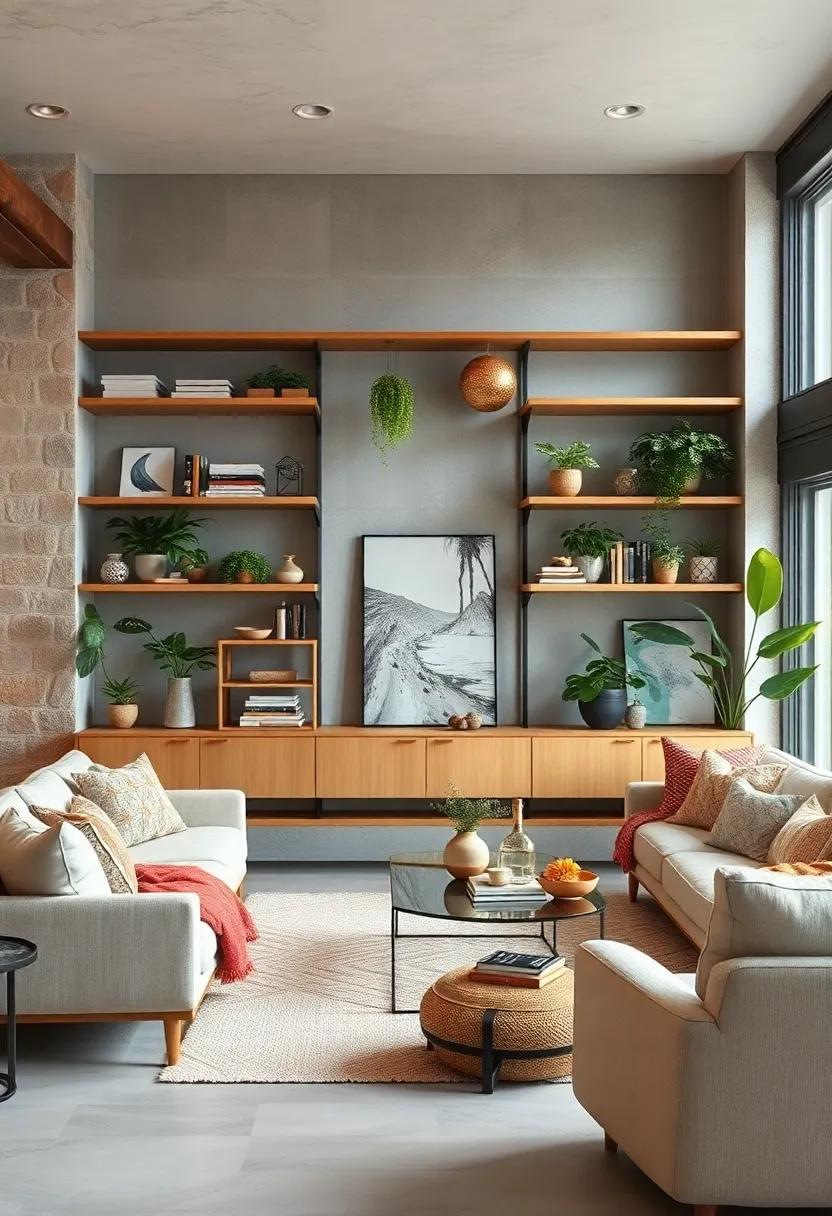 Design with‌ Open⁤ Shelving: Use open shelving to ‌display ‌books, plants, and ⁢decorative items to ‍create ⁣a curated and airy look