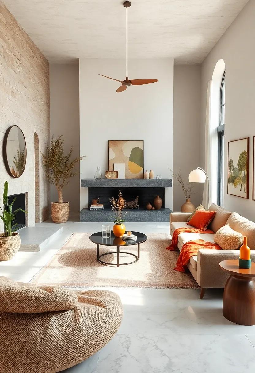 Choose Organic ​Shapes: Opt for furniture​ with flowing‍ lines and​ soft curves to create a relaxed and inviting atmosphere