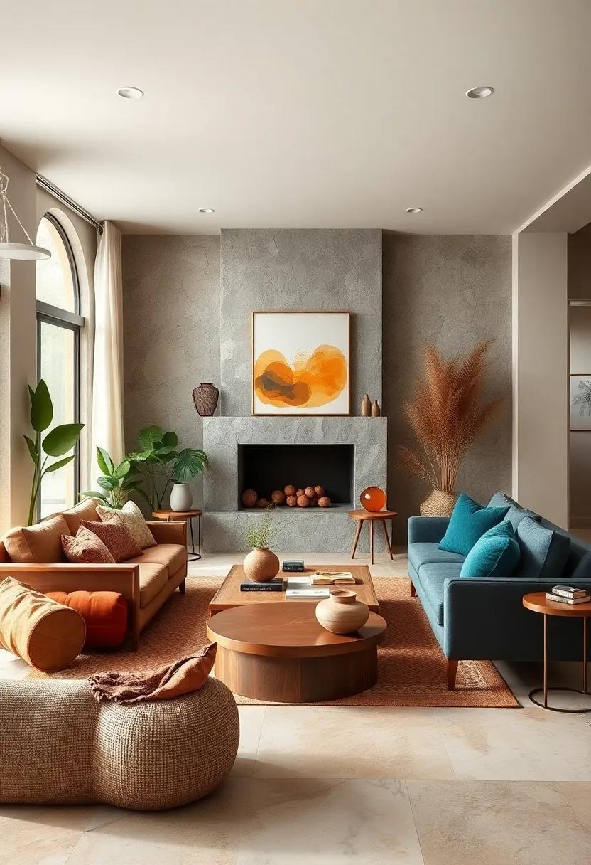 Embrace Earthy‌ Color Accents: ⁣Introduce pops of terracotta, deep greens, or muted yellows through⁣ accessories like vases⁣ or ⁢art
