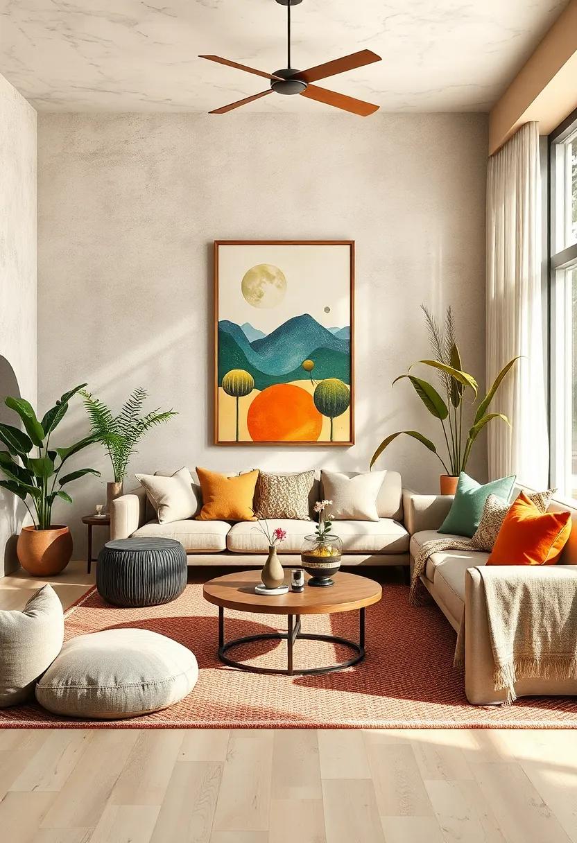 Use Nature-Inspired⁣ Artwork: Choose ‌wall art that‍ features​ landscapes, botanical themes, or‌ abstract forms inspired by nature