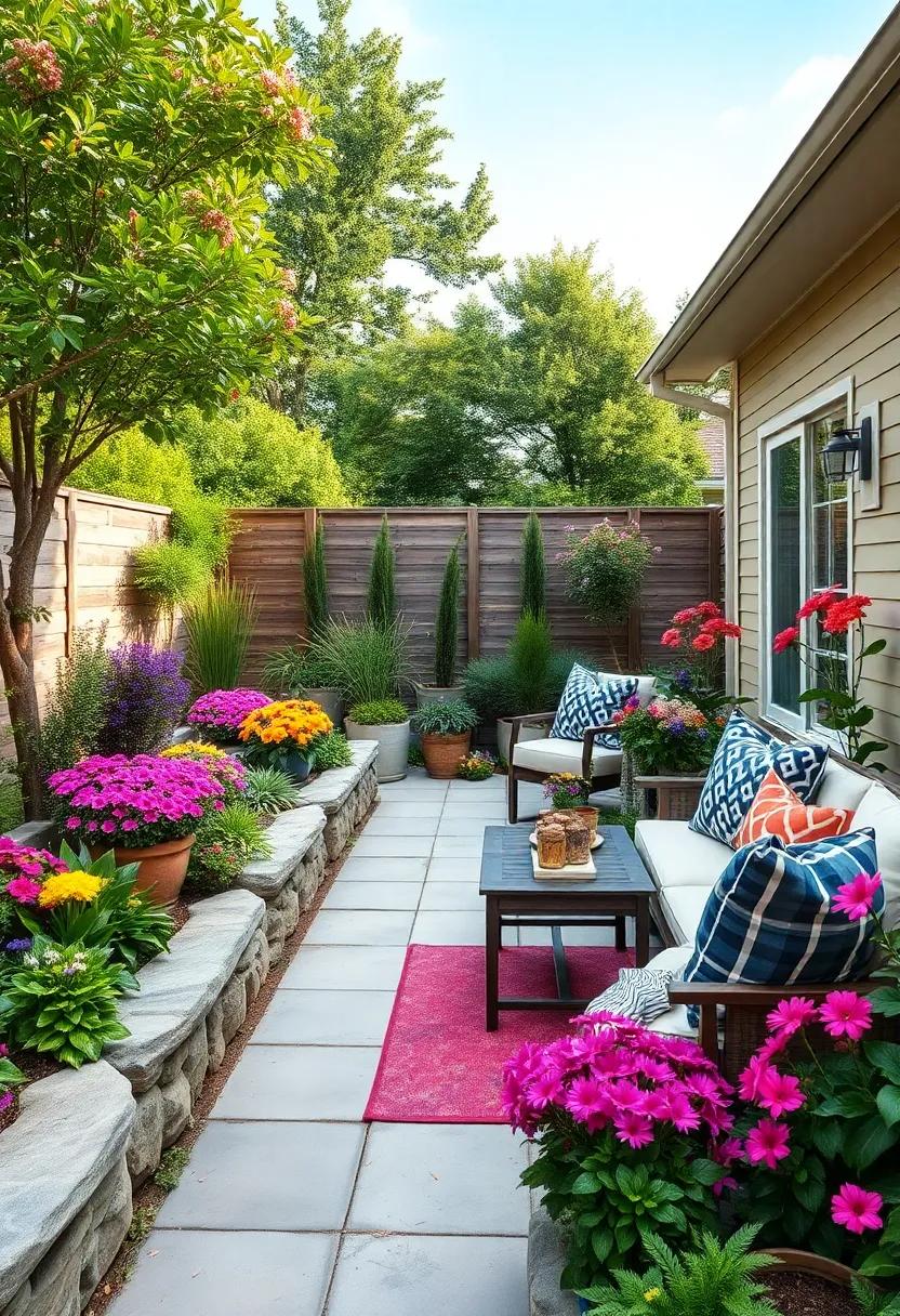 Colorful flower Beds: transform your backyard with eye-catching flower beds brimming with seasonal blooms that attract pollinators and elevate your outdoor aesthetic