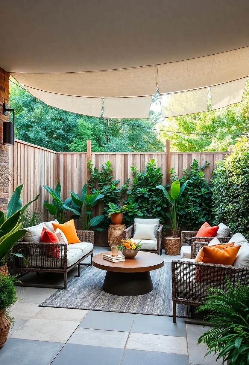 Enclosed Garden Sanctuary: use a fence or natural hedging to create an enclosed garden that provides privacy and a sense of security for relaxing or hosting