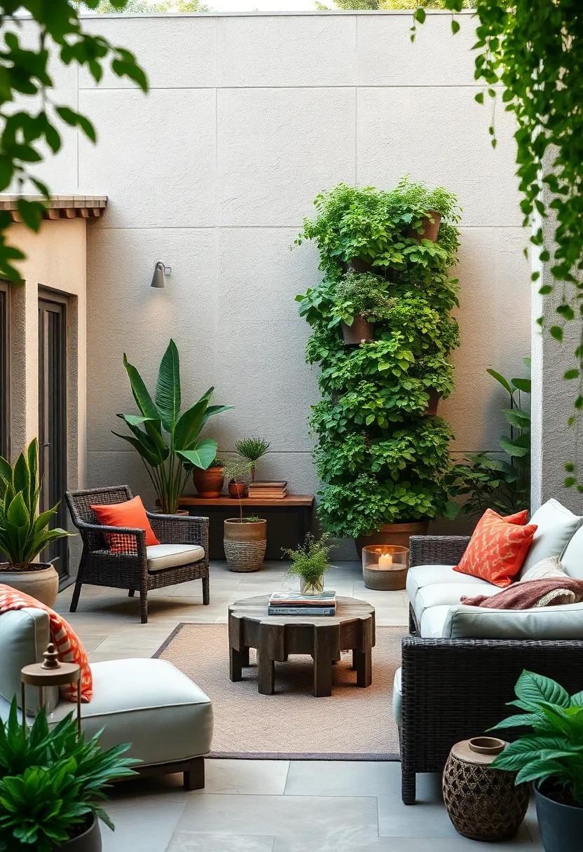 Herb Spiral Garden: Design a spiral garden specifically for herbs,utilizing vertical space while providing easy access for culinary adventures