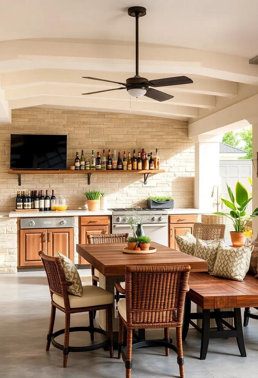 Farmhouse Delight: Distressed finishes and farmhouse-style accents ⁣contribute to this bar’s cozy atmosphere, making it a perfect spot for country-style cuisine