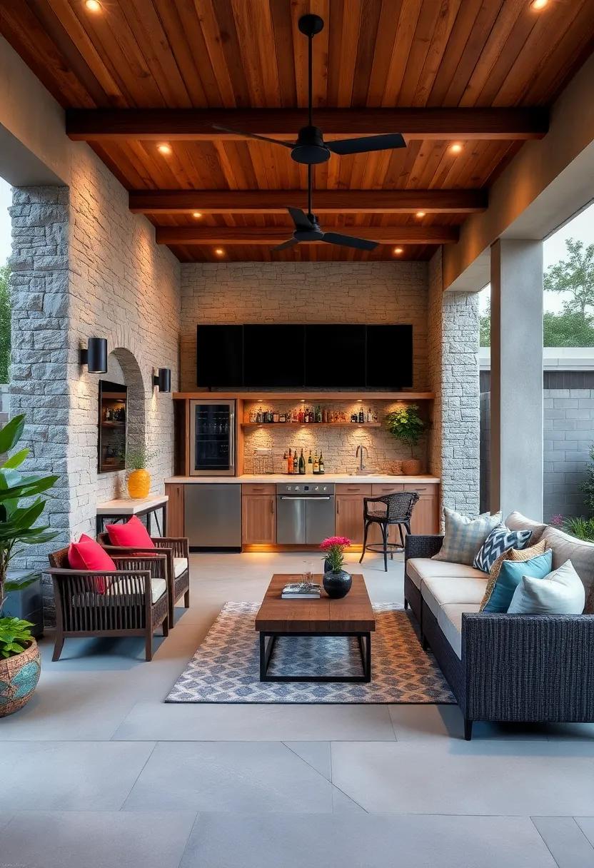 High-Tech Haven: Equipped with smart gadgets and built-in ‌speakers, this bar incorporates modern technology, making it ⁤a haven for tech enthusiasts⁢ who love outdoor entertaining