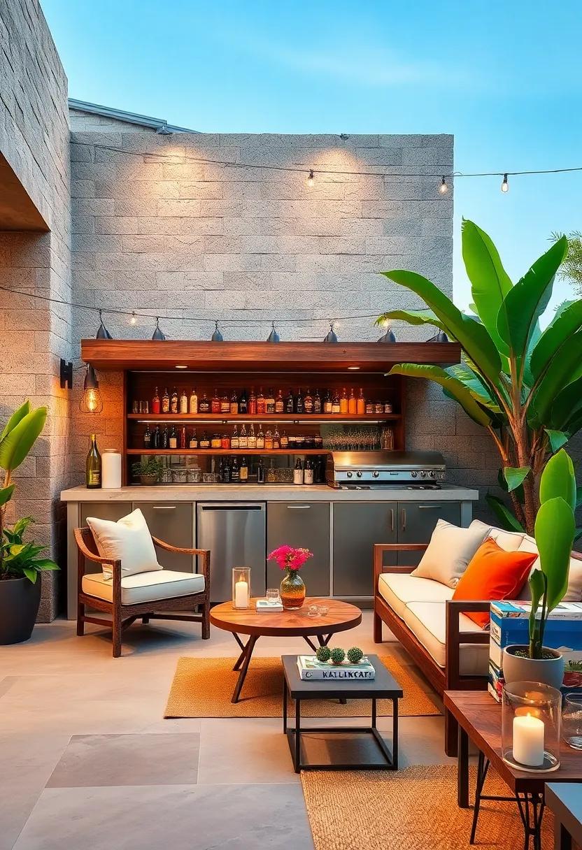 Portable⁤ Paradise: A‌ mobile outdoor​ bar that can be moved as ⁣needed allows for flexible entertaining,making it easy to host anywhere in your outdoor space