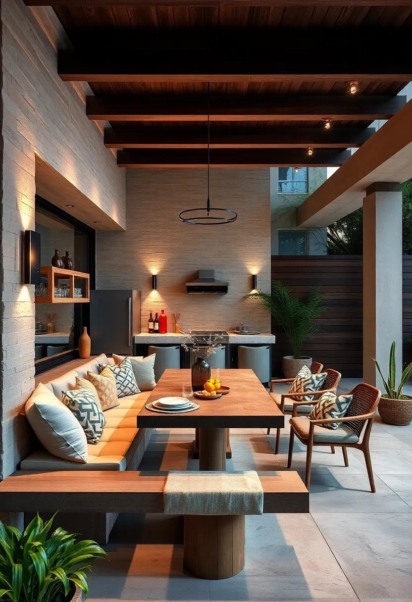 Bar Top Extension: Add a bar top extension for casual dining, where guests can sip drinks and enjoy appetizers while socializing