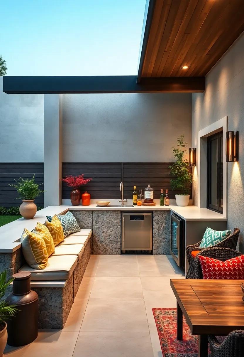 Built-In Cooler: Consider a built-in cooler for easy access to cold beverages, keeping your guests refreshed during gatherings