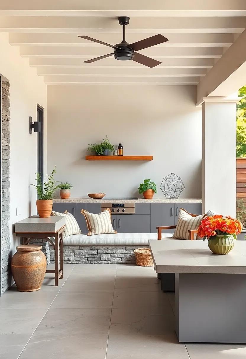 Matching Color Schemes: Choose color palettes that harmonize with your home's exterior to create a cohesive and aesthetically pleasing outdoor space