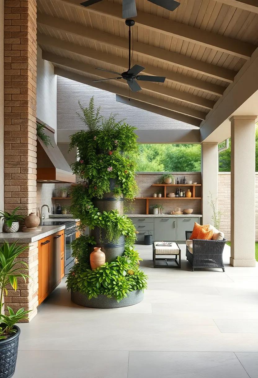 Herb Spiral: Incorporate a spiral herb garden for easy access to fresh herbs to elevate your culinary creations