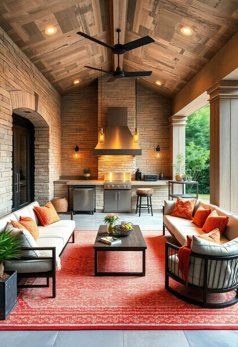 Outdoor Rugs: Add texture and warmth with outdoor rugs that define spaces while withstanding the rigors of outdoor life