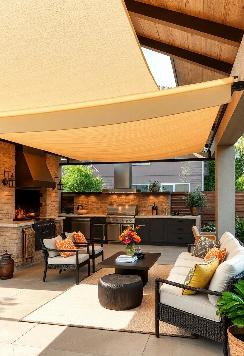 Retractable Awnings: Install retractable awnings to offer shade during hot summer days and allow for flexibility based on weather conditions