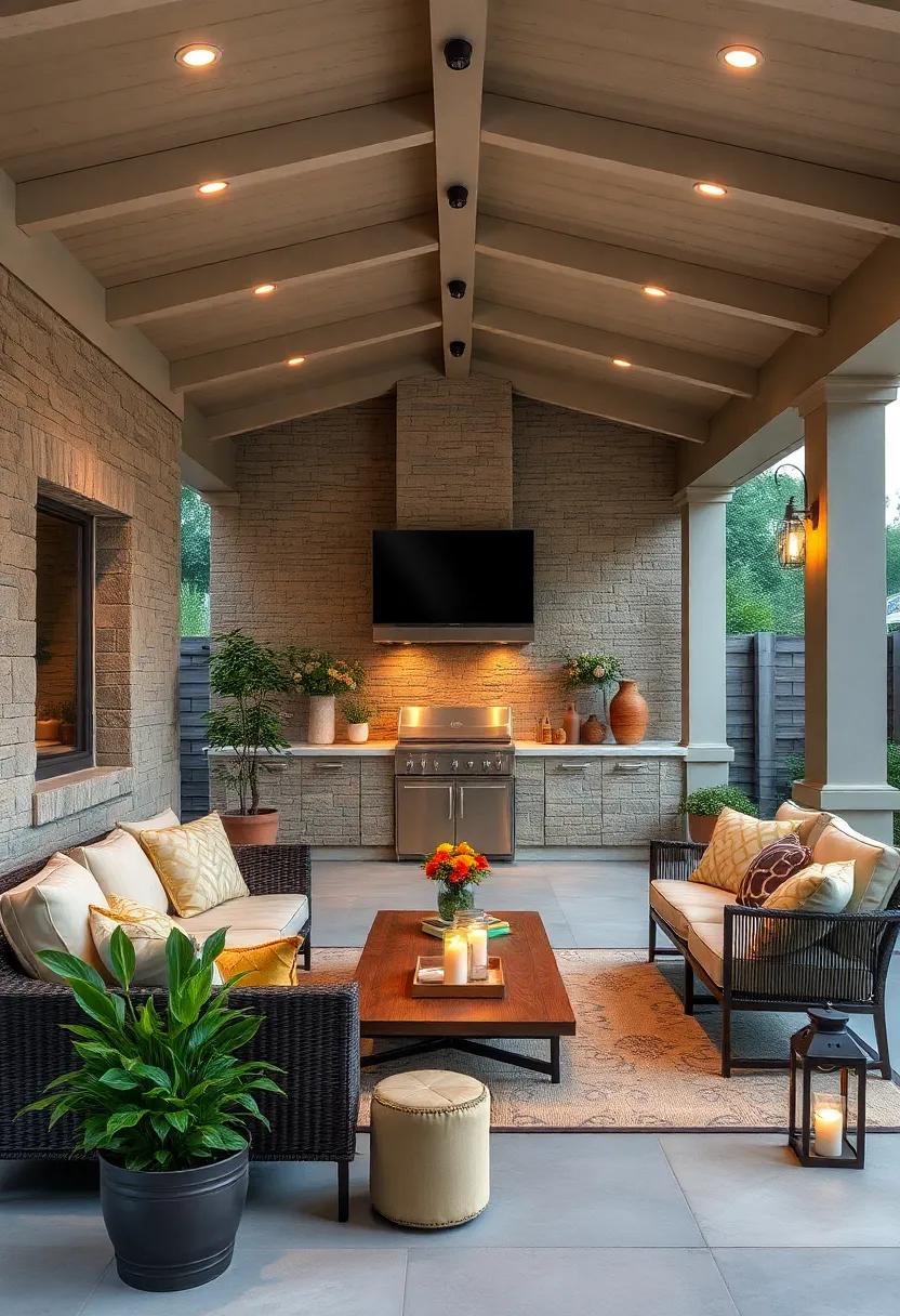 Seasonal Décor Options: Rotate your outdoor décor seasonally to keep the space feeling fresh and inviting throughout the year