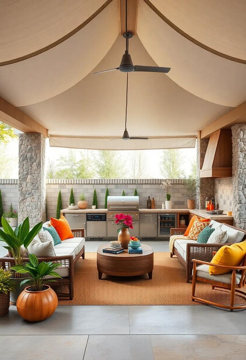 Unique ​accessories to Elevate Your‌ Outdoor Kitchen Gazebo Aesthetics