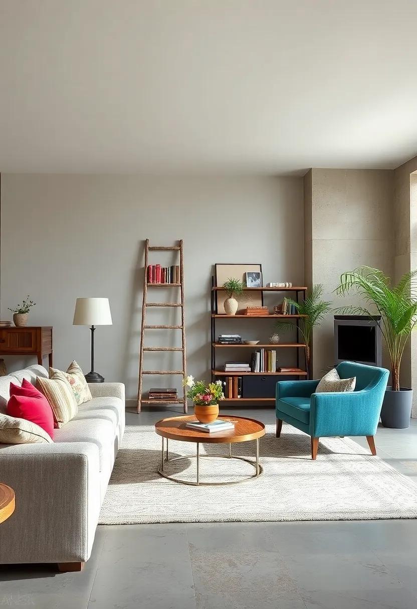 Use⁤ Vintage Finds as‌ Functional ⁤Decor: An antique ladder can serve as a stylish⁣ bookshelf while adding ⁣a ⁣rustic⁢ touch to⁣ a contemporary room