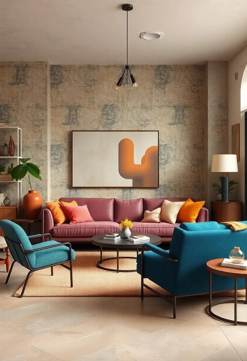 Play with Color Palettes:⁤ Use bold contemporary colors ‌alongside muted vintage hues to create a balanced and inviting space