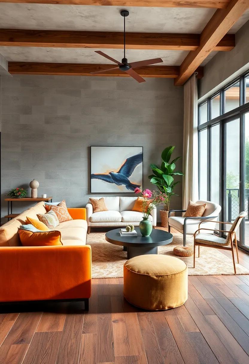 Incorporate Old and New in⁤ Flooring: Use ‌reclaimed ‍wood flooring ‍with sleek ⁣modern furniture​ to introduce rich history into a contemporary space