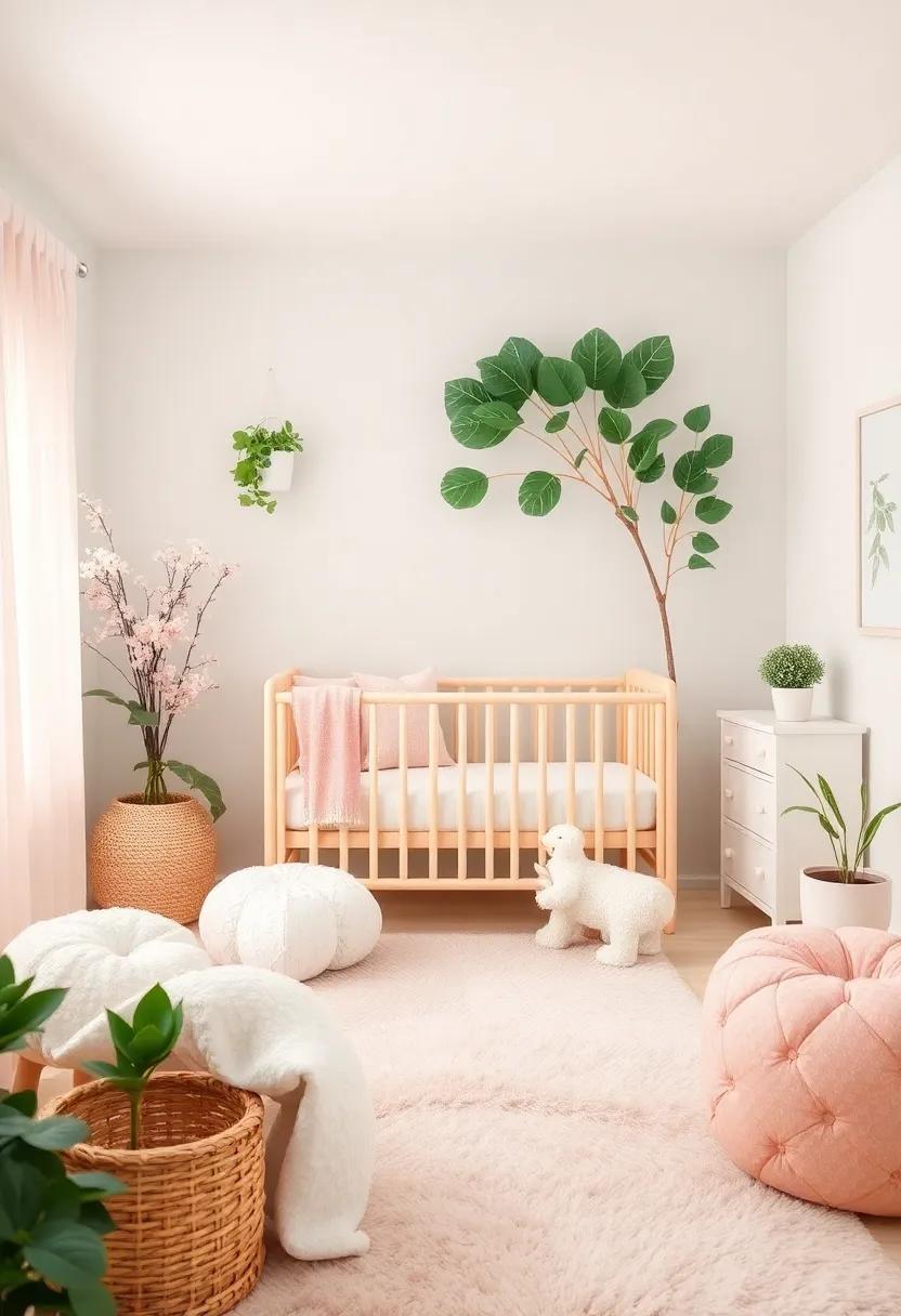 Nature's Influence: Integrating Botanical Elements into a Pastel Space