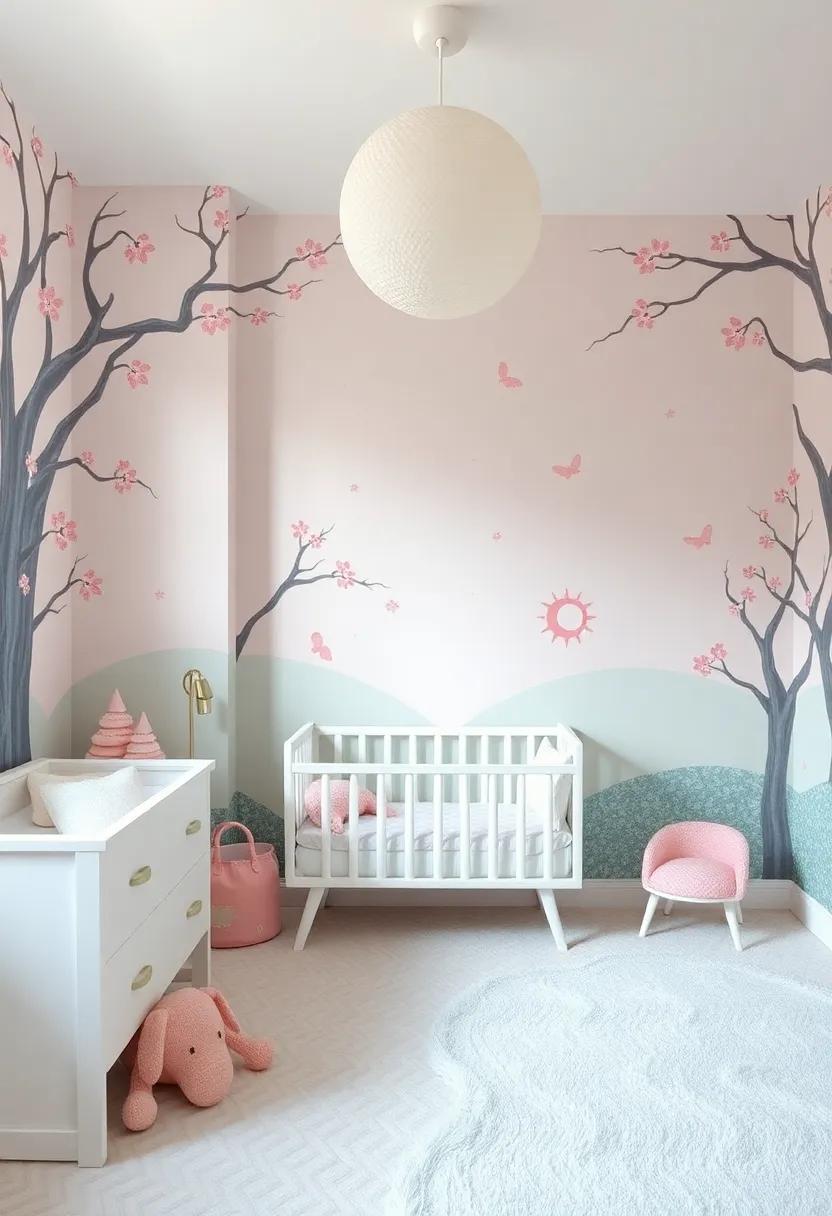 Whimsical Wall Murals that Bring Imagination to Life in Pastel Nurseries