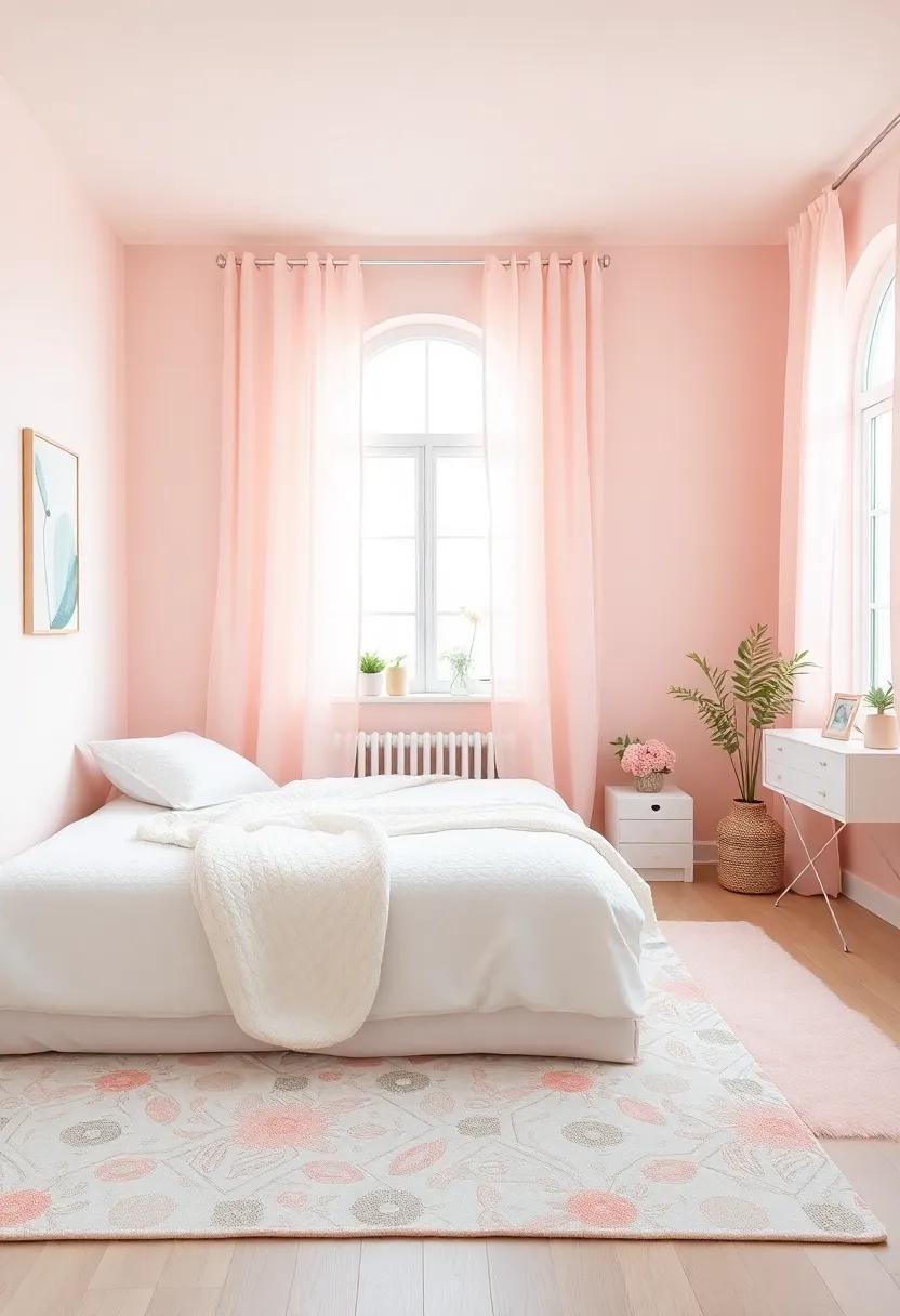 Crafting a Pastel Palette with Accessories: Rugs, Curtains, and More