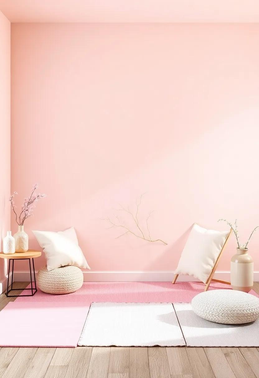 Creating a Zen Corner with Pastels: Meditation Mats and Calming elements