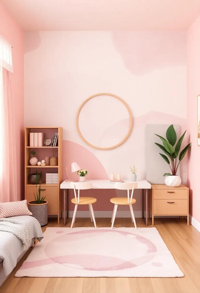 Wall Art Wonders: Murals and prints in Soft Tones for an Artistic Flair