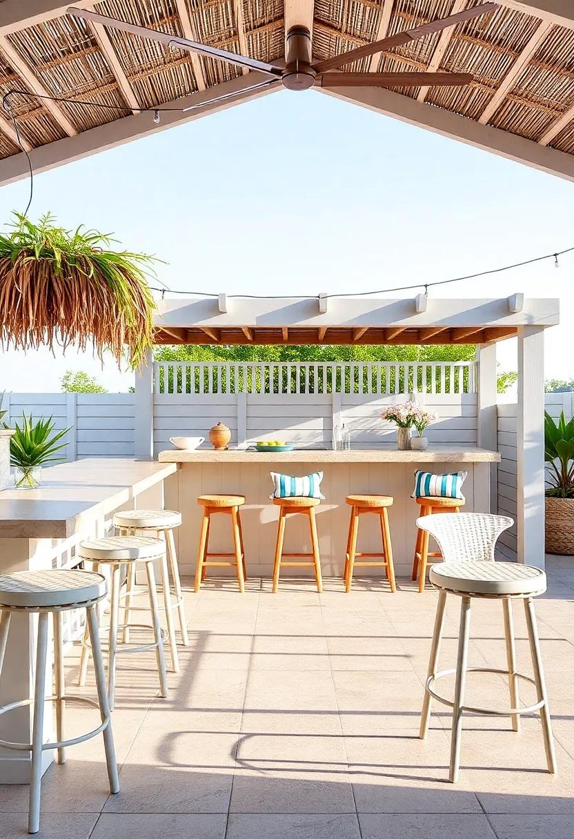 Coastal Vibes: Beachy Bar Stool Ideas for a Relaxing Outdoor Retreat