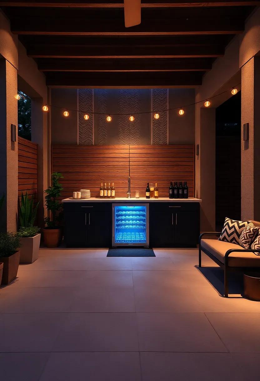 Creating Cozy Vibes with Ambient Lighting Around Your Wine Cooler