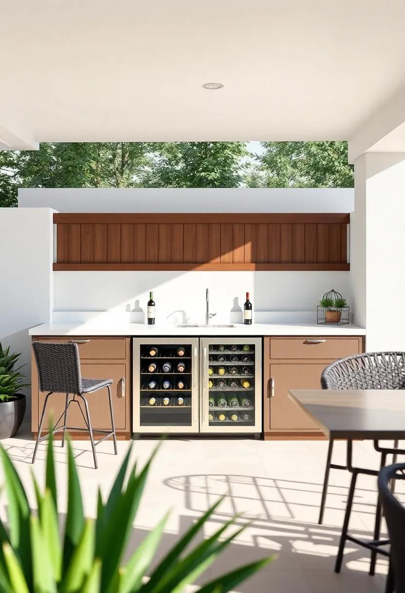 Choosing the Right Location for Your Patio Bar with Wine Cooler