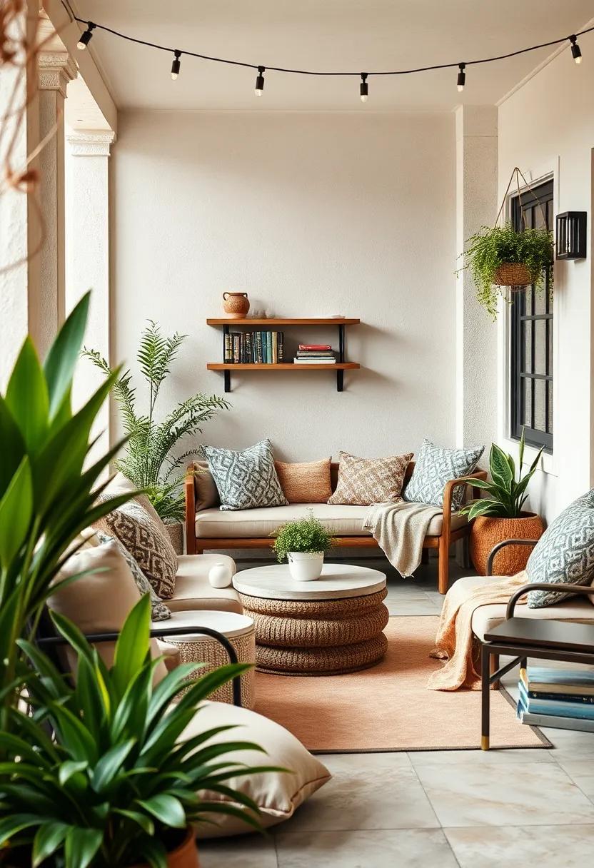 Cozy Corner: Create a reading nook by adding a small shelf with books, soft ⁣cushions, and layered ⁢blankets in a secluded part of your patio