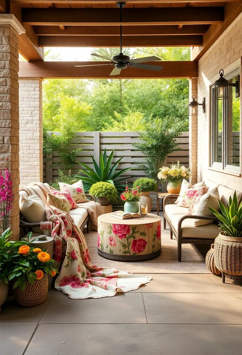 Floral Fusion: Match ‍floral-patterned throws​ with your garden’s blooms, creating a harmonious extension of nature into⁤ your decor