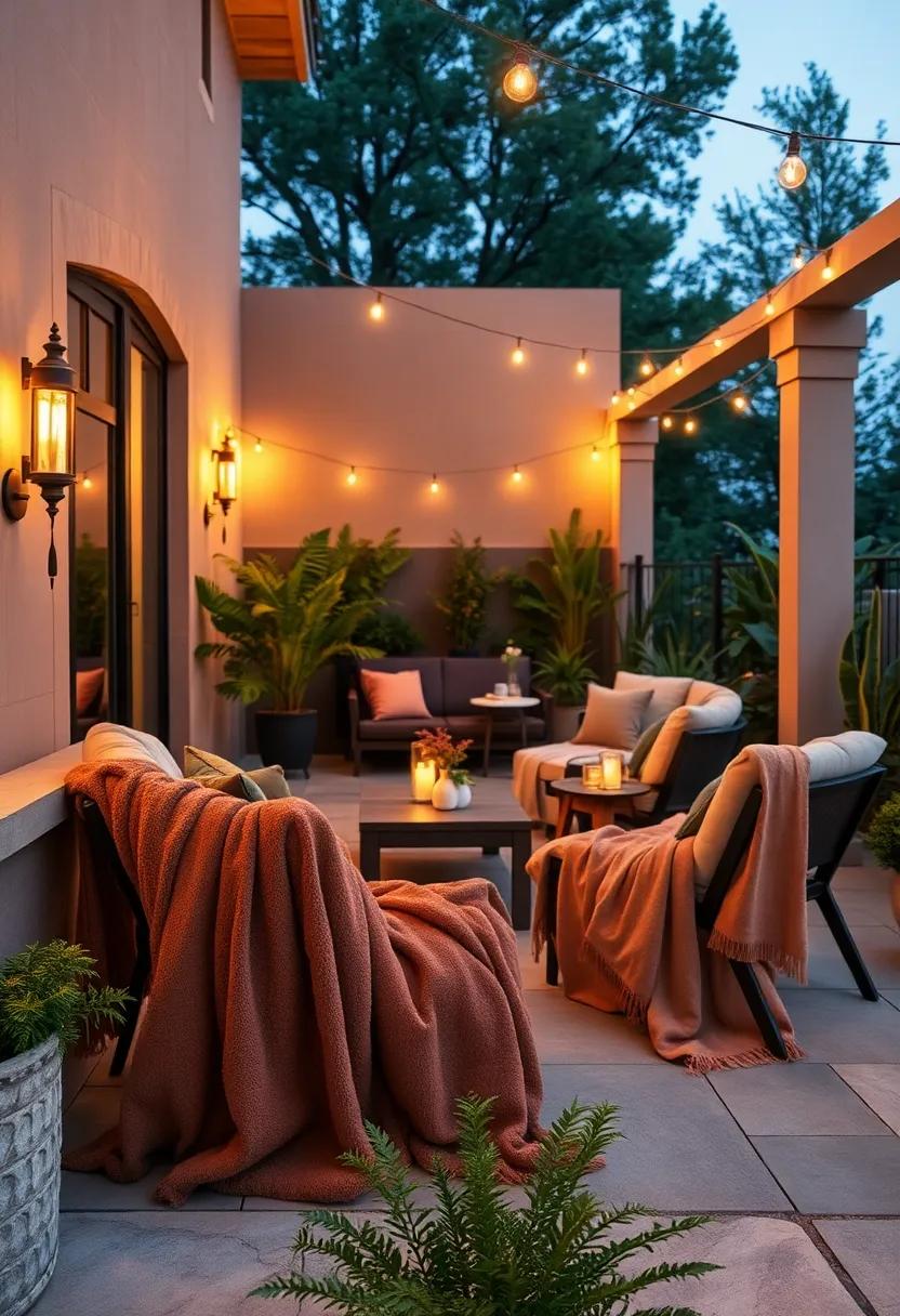 outdoor Movie‍ Night: Drape plush blankets over lounge chairs and ‌arrange a projector ‍for‌ a cinematic ⁣experience under the stars