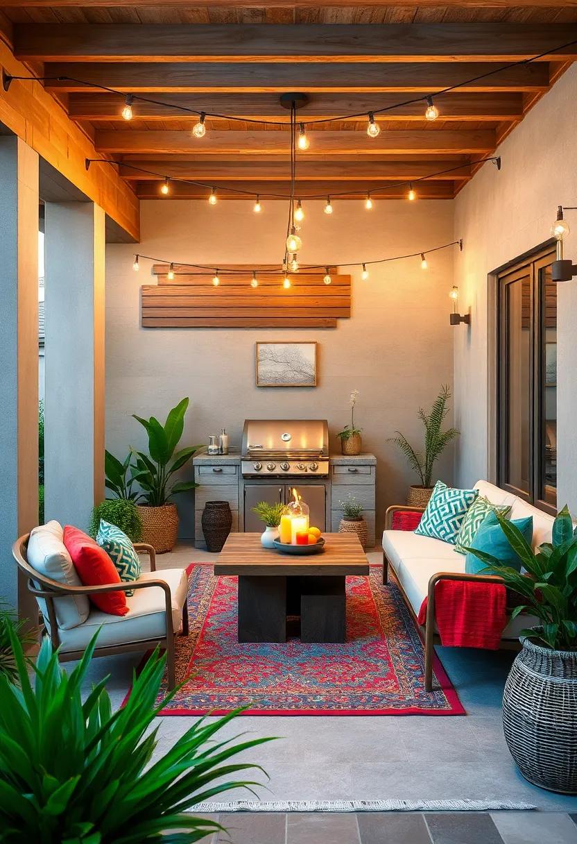 Setting‍ the Scene ⁣with Colorful Outdoor rugs and Textiles