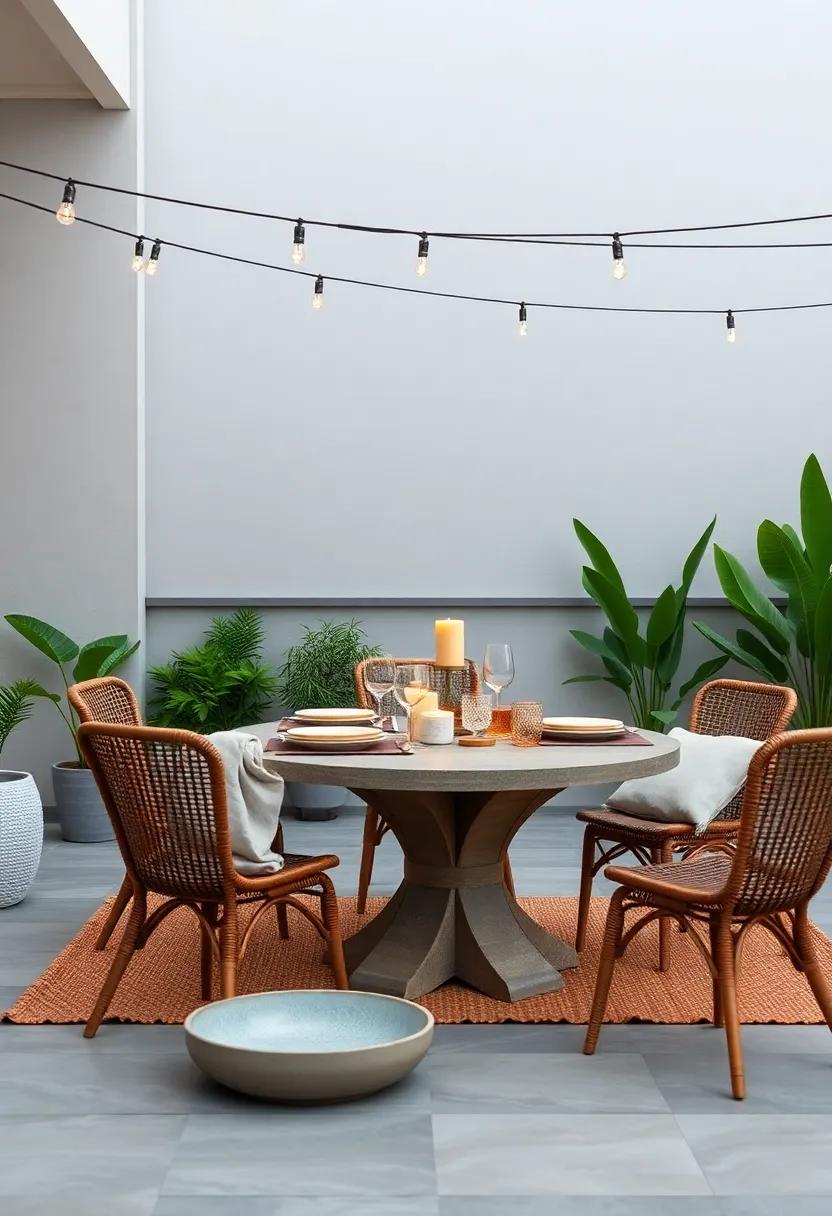 Creating a Cozy atmosphere with Textured Tableware for Your Patio Retreat