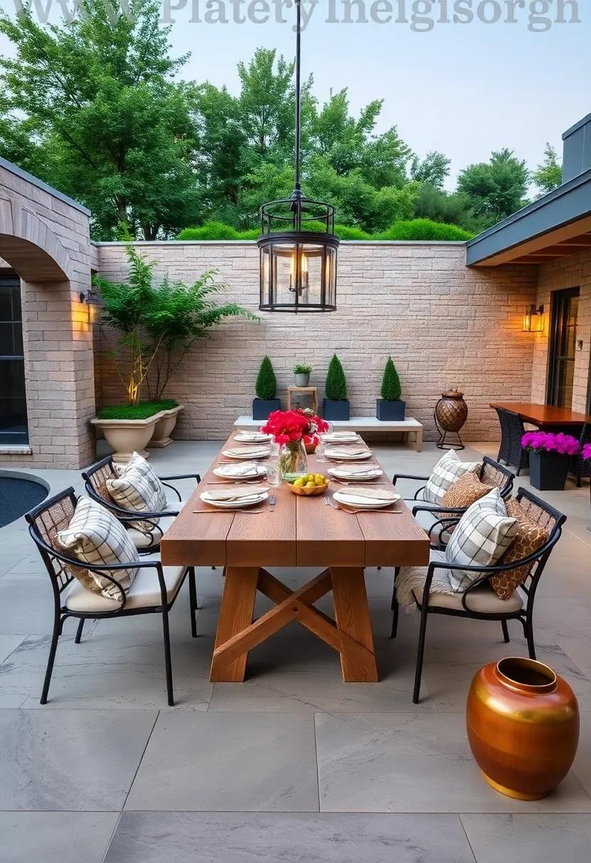 Family Ties: A long rectangular table encourages connection, ideal for family meals while providing ample space for dishes and shared moments