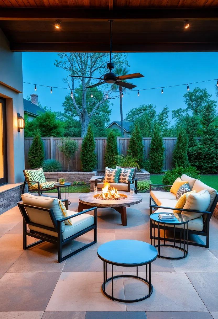 Side Tables: Handy side tables are essential for placing drinks, snacks, or books within reach, adding both function and charm to your lounge area