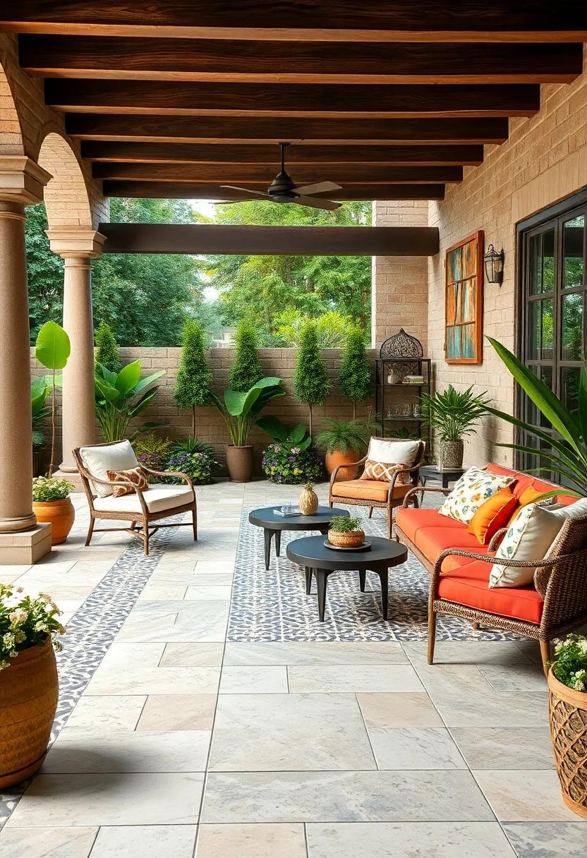 Mosaic Inspiration from Historical Architecture to Enhance ⁣Your Patio