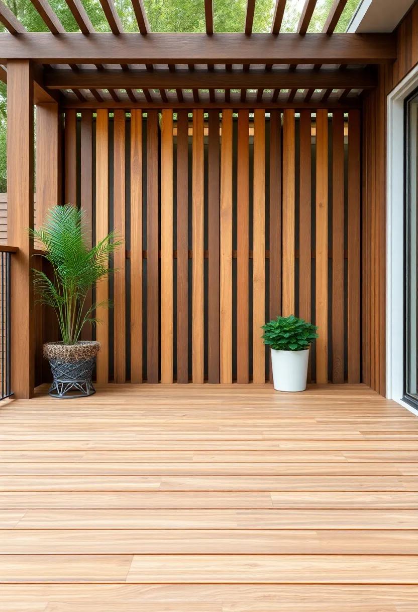 Classic Slatted Decking:⁤ keep it classic with horizontal or vertical slats for a‍ timeless wooden deck look that never goes out of style