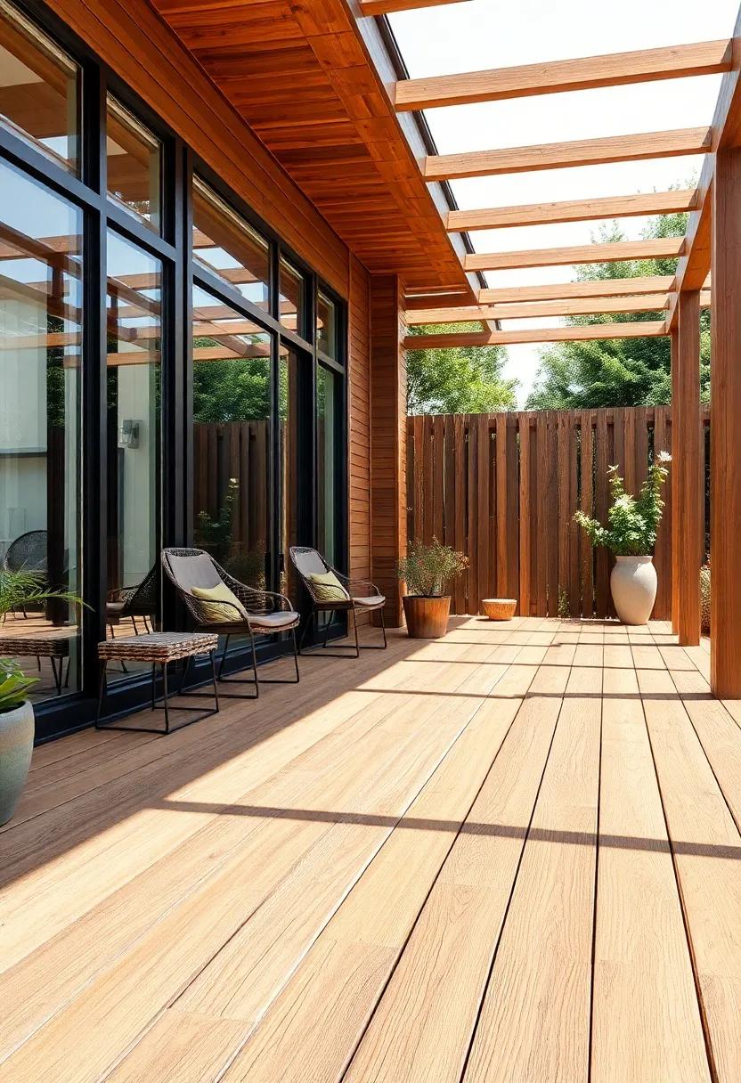 Mixed‌ Materials: combine wood with other materials ​like stone or composite​ for a ⁤stylish contrast that⁢ elevates​ your patio​ design