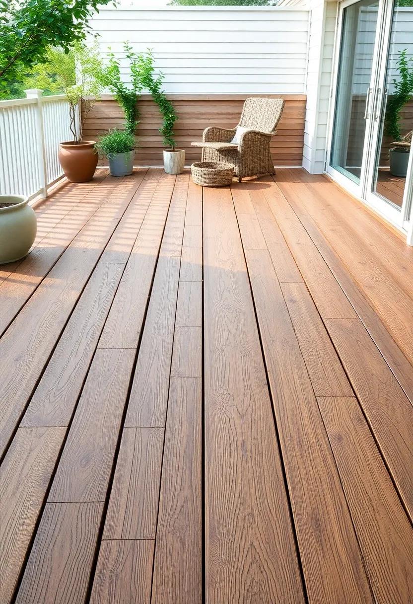 Personalized Monograms: Incorporate ​personalized​ elements ⁣like‍ monograms or designs etched ⁣into⁤ your⁤ wooden decking⁣ for a truly unique and tailored space