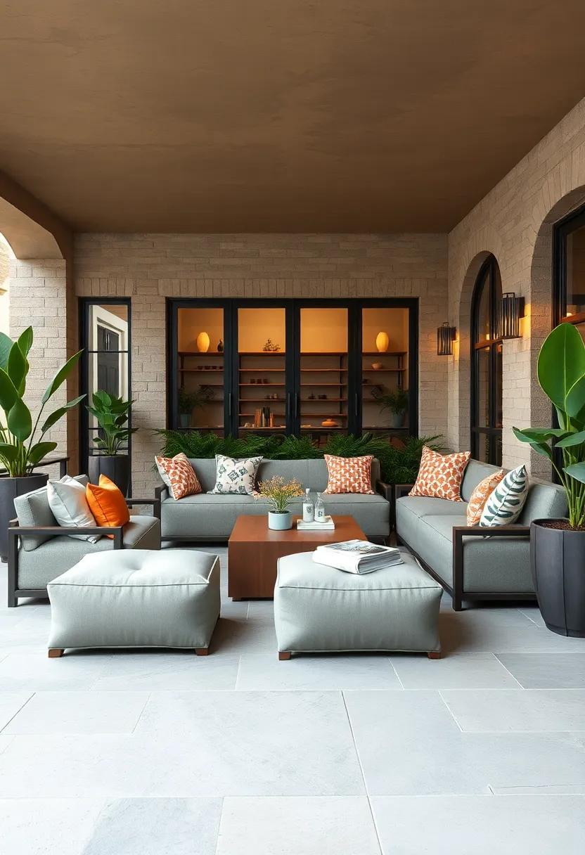 Cozy nooks: Craft intimate​ seating areas with a sectional set and accompanying ⁣ottomans that invite you to lounge,⁣ chat, and relax in comfort