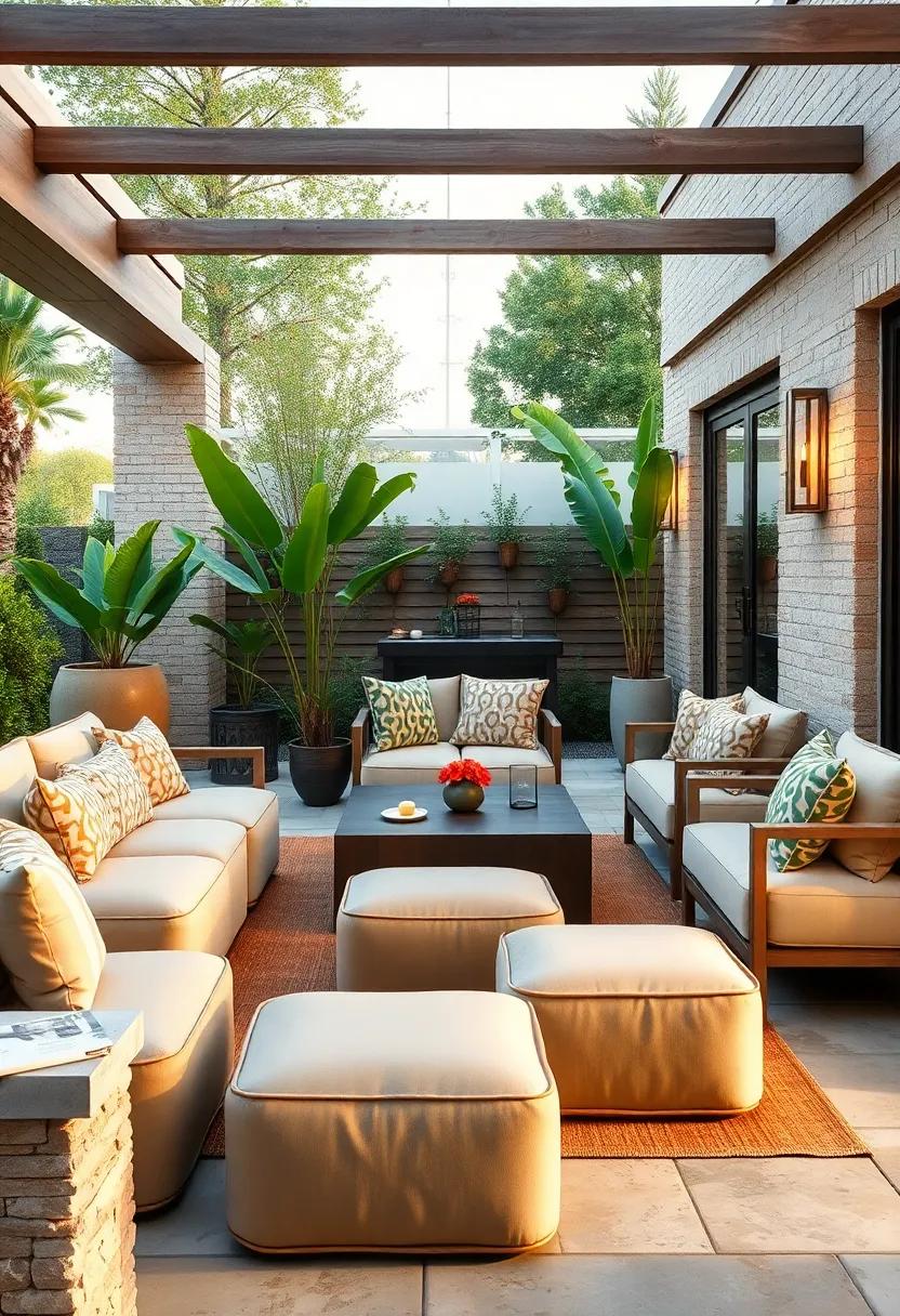 Effortless Entertainment: Select⁤ a versatile furniture arrangement that makes hosting a breeze,with ottomans ⁣that can be easily moved around ⁤for optimal seating