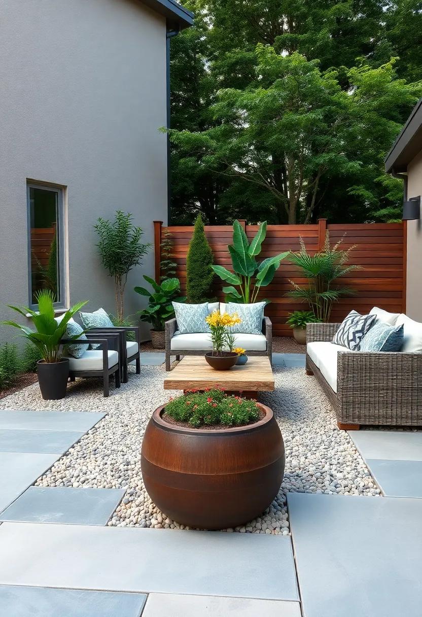 Low Maintenance Gravel beds: ⁤Surround your ‍patio with ⁣gravel garden beds that require minimal upkeep, offering a clean look while ⁢allowing for strategic plantings