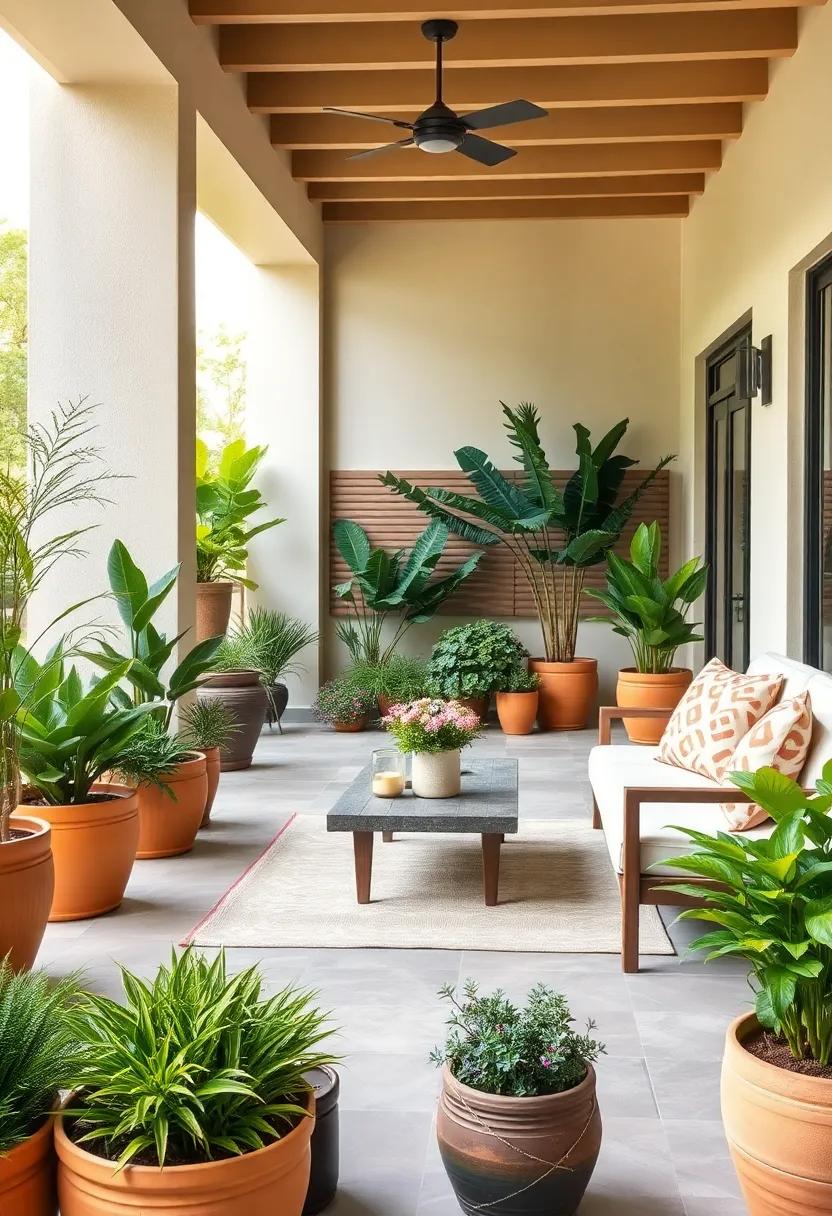 Potted Plants ‌at Eye Level: Use various ​heights for potted plants around your patio, creating layers⁢ of greenery‍ that can ‍enhance‍ the beauty ​of the space