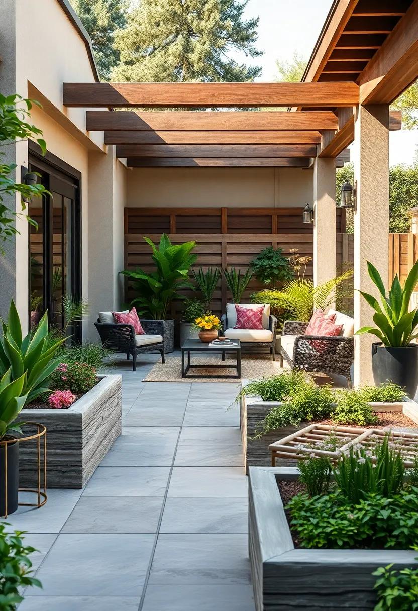 Raised Bed Borders: Use ⁣raised garden beds as natural​ borders for your patio ​area, ‍creating a ‍seamless transition between your ‍outdoor seating and flourishing plants