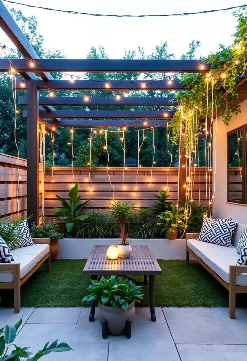 Cascading lights: elevate Your Garden Aesthetic with Draped Designs